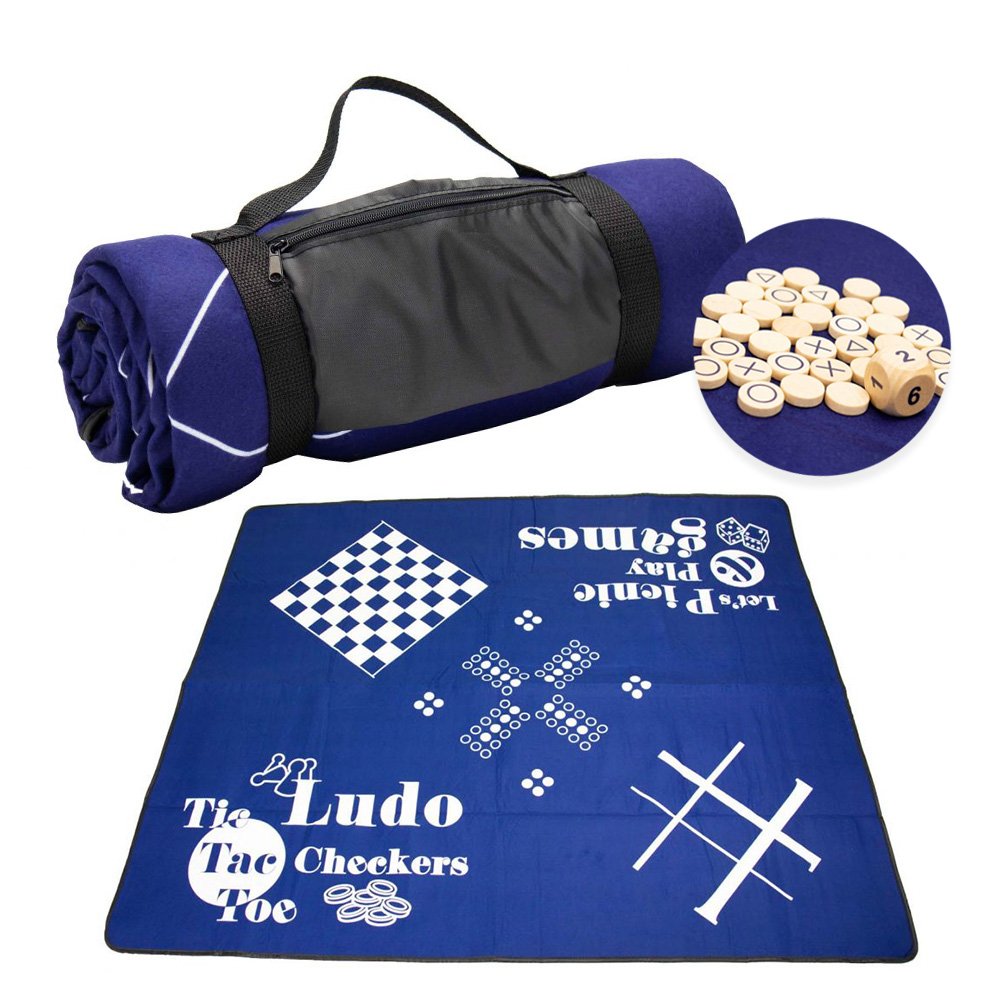 RPET plaid with games | Eco gift